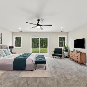 Virtually Staged Primary Bedroom