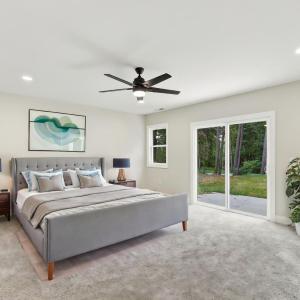 Virtually Staged Primary Bedroom