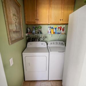 Spacious laundry closet
