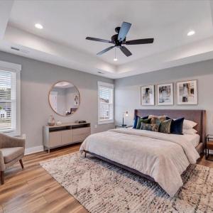 Virtually Staged Primary Bedroom