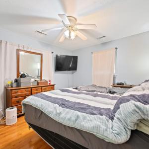 Bedroom 2 can fit a California King sized bed