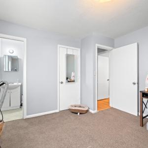 Primary Bedroom at the end of the hall. Ensuite 1/2 bath