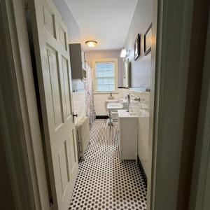 Bathroom with Original, Beautiful, Tile.