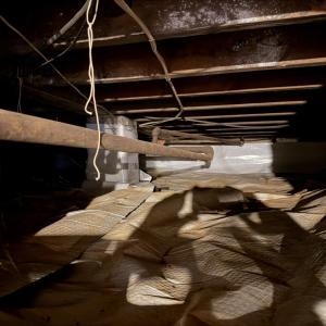 Encapsulated Crawl Space accessed from Basement also includes Super Sump Plus System completed 2026. Corrective measure for water from crawl space entering unfinished basement.