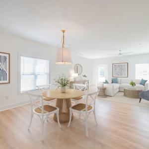 Large dining room space.  Similar to photos.