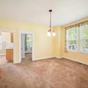 spacious dining room