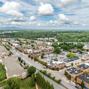 Aerial of Wyndhurst. Wyndhurst is a planned unit development in the city of Lynchburg.