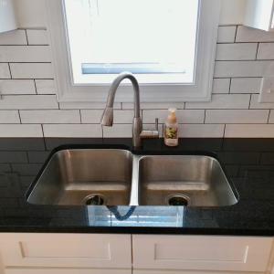 Extra deep sinks with natural light exposure