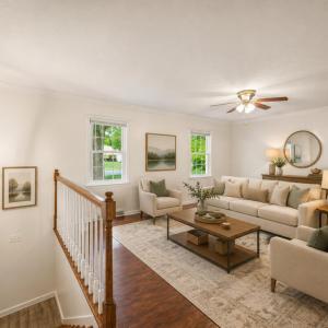 Virtually Staged Living Room