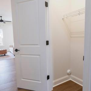 Coat closet located off entry hallway.