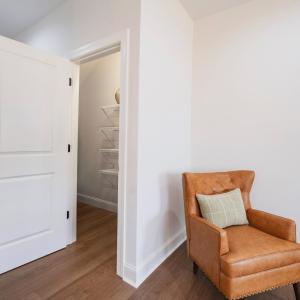 Main level, storage closet and pantry, located right off kitchen and living area.