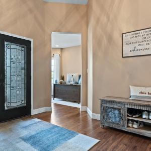 Large foyer inside double front door.