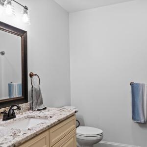Full bathroom on terrace level.
