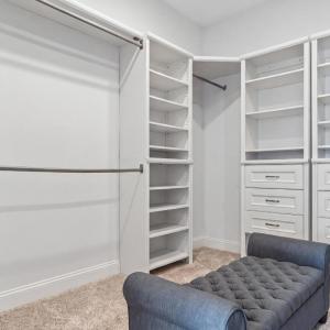 Primary walk in closet.