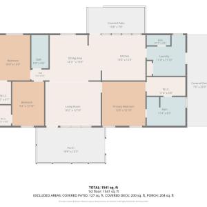 Floor plan to main house