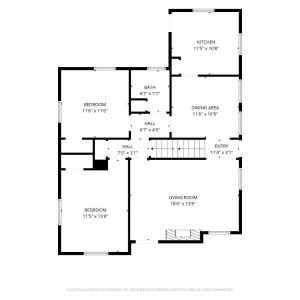 Main level w 2 bedrooms 1 bath