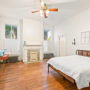 Main level bedroom/guest room with ensuite and private entrance.