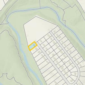 Tax map.  Highlighted property and surrounding park system.