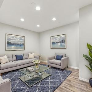 AI Staging in the terrace level den/office