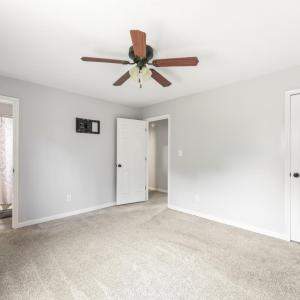 Primary bedroom with full bath
