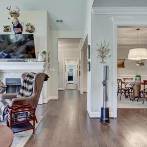 Great Room view looking Down the Hallway towards additional bedrooms, office and baths