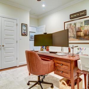 Office view - towards office entry door, and showing closet availability for additional storage for if used for a bedroom.