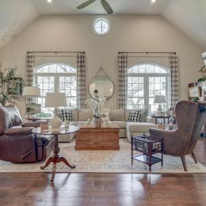 Great Room with Windows Open - View from the Kitchen