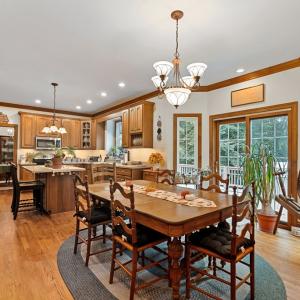 kitchen and dining area