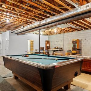 Basement pool table
