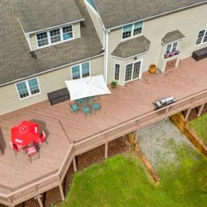 drone view huge deck