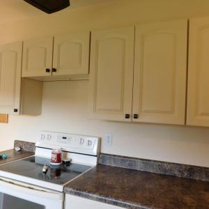 Kitchen view 3 Lots of cabinets space