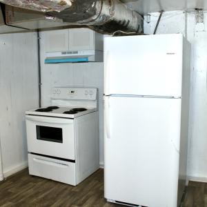 Basement kitchen area