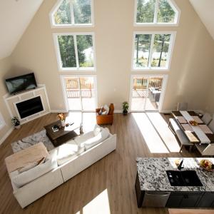 upstairs overlook of downstairs