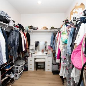 primary room walk-in closet