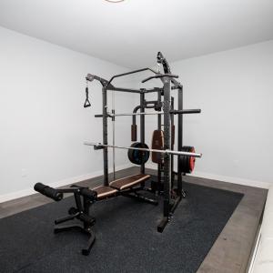 home gym area