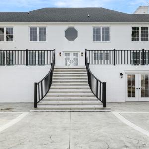Terrace with grand staircase