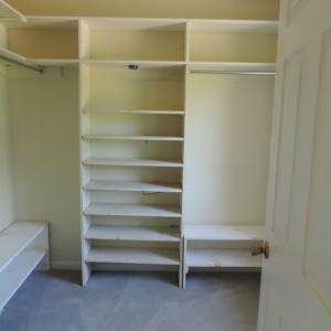 Primary closet