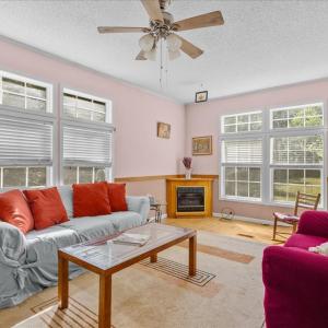 Living Room, Cozy LP Fireplace for the perfect ambiance