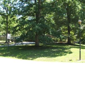 View from intersection of Lynn Street and  Thomas Circle