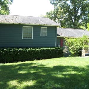 Rear view of home