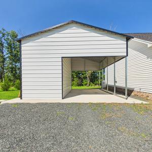 Storage/Covered Parking, Excellent Workshop and Storage Space for Lawn Equipment, Tools, Projects, and Outdoor Gear.