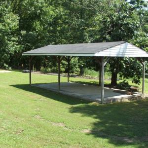 Pavilion for relaxing in the shade and for family gatherings