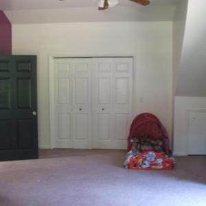One of two bedrooms  on second level