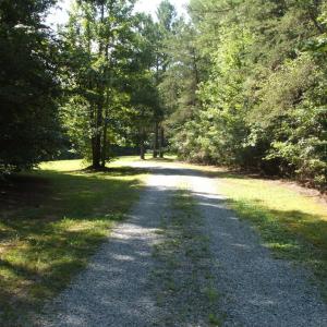 Winding driveway