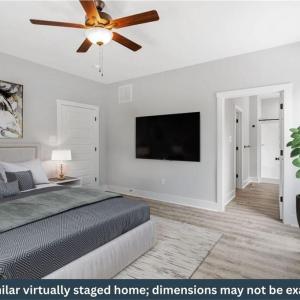 Primary Bedroom, Staged Primary Bedroom