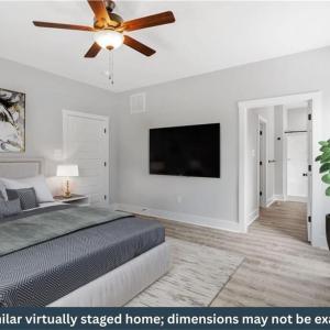 Primary Bedroom, Staged Primary Bedroom