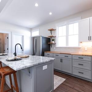 Kitchen island with seating