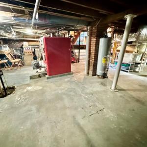 Basement in front house
