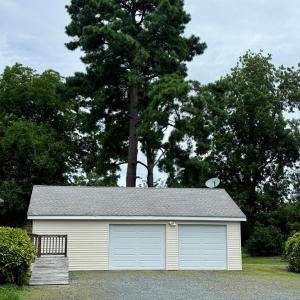 Oversized garage with work room