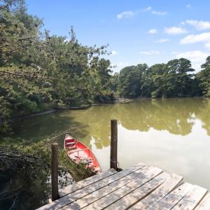 Dock near boathouse